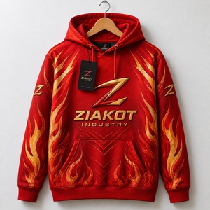 Custom Fleece Hoodie Wholesale Heavyweight Pullover Sweatshirt Custom Logo Hoodies ZIAKOT INDUSTRY Pakistan Manufacturer - Product Image 4