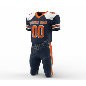 Shorts de football américain personnalisés pour équipe, marque premium, pour hommes, à manches courtes, sublimés, col en V, anti-humidité, en maille, taille élastique - Product Image 3