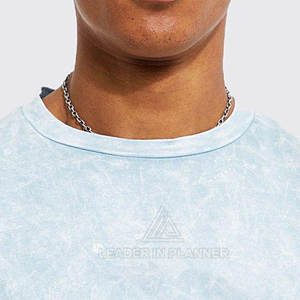 Camiseta con logo personalizado estampado a bajo precio, estilo acid wash para hombre, 100% algodón, corte holgado, para hacer ejercicio, camiseta acid wash para hombre - Product Image 5