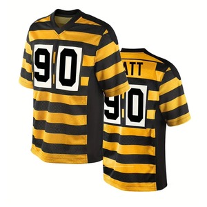 Maillots de football américain élégants, respirants, à manches courtes, grande taille, avec logo personnalisé, prix de gros, qualité supérieure - Product Image 1
