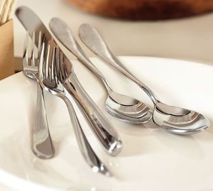 Ensemble de couverts en métal exclusif, collection de vaisselle en acier inoxydable pour la cuisine, l'hôtel, le restaurant - Product Image 4
