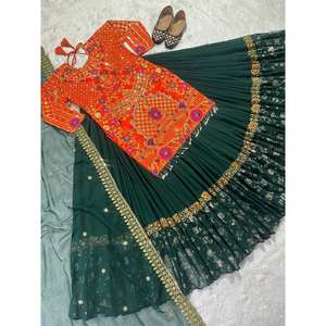 Designer Performance Wear New Fancy Style Party Lehenga avec haut - Product Image 1