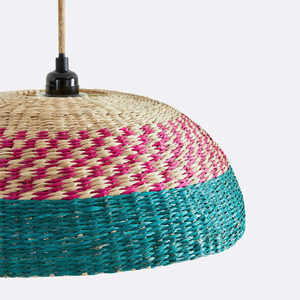 Natural Woven Seagrass Pendant <b>Light</b> Stylish Hanging Lamp For Dining Area Kitchen Handmade Ceiling <b>Light</b> For Interior Styling - Product Image 3
