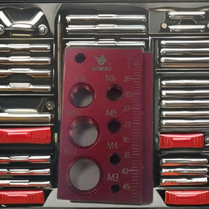 King Trade KT-007 Calibrador de Roscas de Aluminio para 28 Pernos y Tuercas, Verificador de Roscas de Pernos y Tuercas, Anodizado Mate, ISO Métrico - Product Image 3