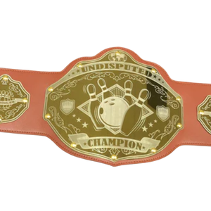 Ceinture de champion de lutte incontestée, design doré premium, cuir marron, édition collector - Product Image 5