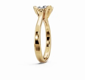 Anillo de Diamantes Solitario Redondo de Lujo FG VS de 0.300 Quilates, Diseño de Joyería Fina Premium para Compromiso, Boda y Colecciones de Venta al por Menor - Product Image 3