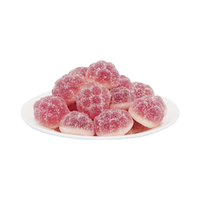 Barres de bonbons gélifiés à la fraise en vrac de 20g, bonbons exotiques acidulés et moelleux aux fruits, emballage mignon en boîte de dessin animé, pour fêtes d'enfants