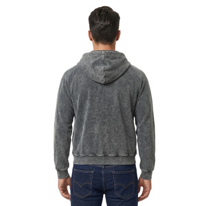 เสื้อฮู้ดซิปผ้าคอร์ดูรอยสำหรับผู้ชาย ทรงหลวม สไตล์สตรีทแวร์ ผ้าริบ แต่งโลโก้ได้ ขายส่ง - Product Image 3