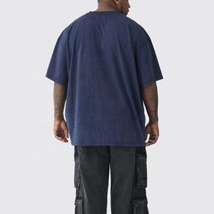 เสื้อยืดโอเวอร์ไซส์ทรงสปอร์ตสำหรับผู้ชาย ผ้าคอตตอนเนื้อหนา สวมใส่สบาย คอกลม รับผลิตตามแบบ OEM - Product Image 6