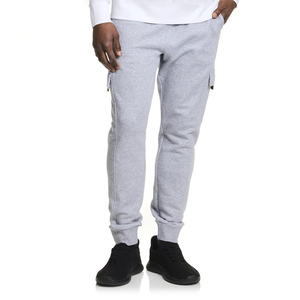 Good Quality Adult Men's Casual Lightweight <b>Jogger</b> Pants <b>White</b> Color Regular Fit Comfortable Exercise Gym Wear Pants - Product Image 1