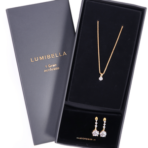 Fashion Jewelry Set 1 Gram Round Pendant Chain with Earrings - Product Image 1