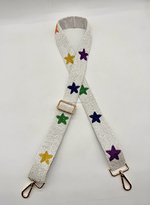 กระเป๋าลูกปัดสายคล้องลูกปัดพร้อมตะขอสายคาดตัวลูกปัดทำด้วยมือลายดาวสายคล้องไหล่ประดับลูกปัดแบบสั่งทำ - Product Image 2