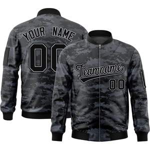 Blouson bomber coupe-vent personnalisé pour homme, taille XS, 2025, décontracté, fermeture éclair intégrale, veste de baseball varsity, design personnalisé avec lettres cousues - Product Image 1