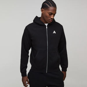 <b>Men's</b> High Quality Streetwear Fashionable Polyester/Cotton Digital Printing Fleece Heavyweight 350gsm <b>Zipper</b>-Up Winter <b>Hoodie</b> - Product Image 1