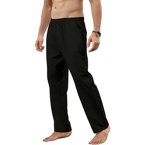 Pantalon de survêtement décontracté pour homme en polyester/coton, écologique, coupe ample, respirant, grande taille, streetwear, fitness, poids lourd - Product Image 2
