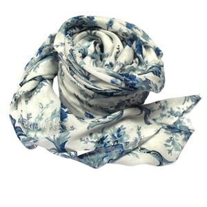 Custom Women Rayon Floral Print Scarf Wholesale Bulk OEM Supplier Soft Lightweight Summer Shawl Stole - Product Image 2