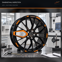 Jantes forgées 6061-T6 à 20 rayons en Y, finition noir brillant, concaves profondes, 18-22 pouces, 5x112 5x120 5x130 pour BMW Audi Mercedes-Benz