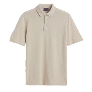 Wholesale Men Polo Shirts Plain <b>Blank</b> t Shirt Unisex Custom logo Heavy <b>Weight</b> new arrival Polo Print Shirts - Product Image 2