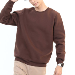 เสื้อกันหนาวผ้าฝ้ายคอลูกเรือสำหรับผู้ชาย, สเวตเชิ้ตลำลองแบบสวมหัวน้ำหนักเบาสวมใส่ได้ทุกวัน - Product Image 2