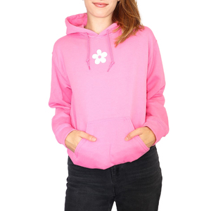New High Quality Women's Custom OEM Logo 100% Cotton Fleece Streetwear Winter Hoodie with Front Custom Design Sale Price - Product Image 5