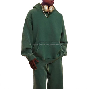 Haute qualité 100% coton pierre lavage à l'acide soleil fané hommes personnalisé polaire Double fermeture éclair Vintage à capuche séchage rapide respirant - Product Image 3