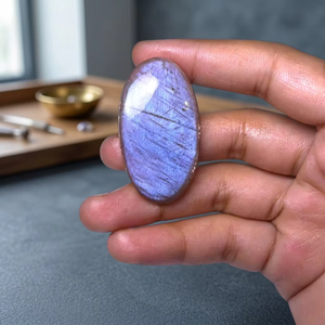 High Quality Beautifully Finished Oval Cut Natural African <b>Moon</b> Sunstone Loose Jewelry Making <b>Crystal</b> Material Color Change - Product Image 1