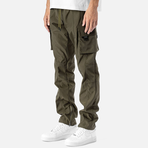 Men Tactical <b>Cargo</b> Pants Elastic Waist Quick Dry Breathable Pocket Casual <b>Work</b> Pants Straight Fit Winter Outdoor Hiking Trouser - Product Image 3