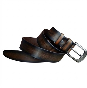 Cinturones Formales Vintage para Hombre, Longitud Personalizada, Hebilla de Acero, Ancho de 3.8 CM, 100% Cuero, Resistentes, Duraderos, Impermeables y Ecológicos - Product Image 5