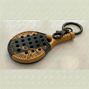 <b>Personalized</b> Custom Size Rubber Padel Racket <b>Keychain</b> 2D Embossed Design Durable Promotional Gift Item Custom Logo Custom - Product Image 5