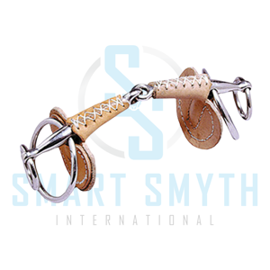 Bocado de Acero Inoxidable Premium con Forma de D para Equitación, con Boquilla Cubierta de Cuero para Entrenamiento Western y Uso Profesional - Product Image 4