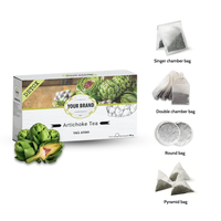 Produits du Vietnam, sachets de thé à l'artichaut sans caféine, sachets de thé à l'artichaut naturellement mélangés, thé aux herbes confortable, emballage personnalisé