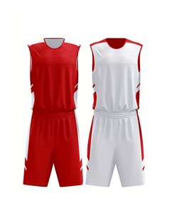 Maillots et shorts de basketball réversibles de qualité supérieure, vêtements de sport, football, 100% polyester, service OEM disponible, séchage rapide - Product Image 2