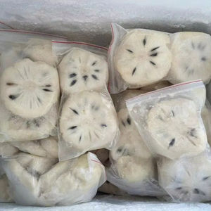 Guanábana congelada de Vietnam, Guanabana, guyabano, puré de pulpa de fruta, trozos en rodajas IQF BQF, precio al por mayor a granel - Product Image 1