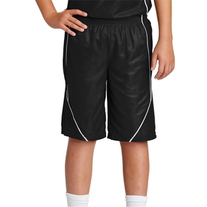 กางเกงขาสั้นออกกำลังกายผู้ชายแบบกลับด้านได้ ผ้าแคนวาสผสมคอตตอนและโพลีเอสเตอร์ เอวยางยืดแบบสั่งทำ ดีไซน์ตาข่าย ทึบสี ลำลอง พิมพ์ลายแบบ Sublimation - Product Image 1