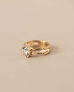 Anillo de Compromiso para Mujer, Plata 925, Chapado en Oro de 18K, Elegante Doble Banda, Moissanita Brillante con Engaste Invisible Certificado, Regalo - Product Image 2