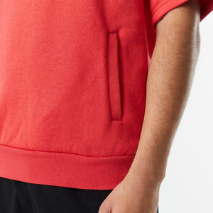 Vente chaude – Sweat à capuche personnalisé pour homme, 100 % coton molletonné 420 g/m², hiver, fabrication OEM Pakistan, manches courtes, poche kangourou - Product Image 6