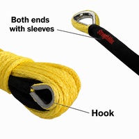 Cuerda de Cabrestante HMPE de Alta Resistencia, 12 mm de Diámetro, 13800 kg de Resistencia a la Rotura, para Rescate Todoterreno, Aplicaciones Marítimas y Forestales