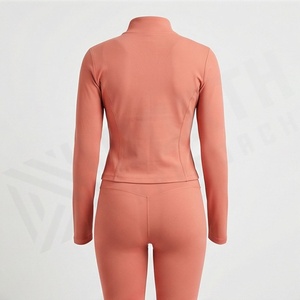 Conjunto de Yoga de Dos Piezas para Mujer, Cintura Alta, Nuevo Diseño, Spandex, Nailon, Algodón, Diseño Sólido, Ropa Deportiva para Gimnasio - Product Image 2