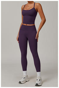 Ensemble de yoga et fitness taille haute YanRuo pour femme – Vêtements de sport respirants avec maintien dorsal pour la course à pied, grandes tailles, effet push-up fessier - Product Image 4