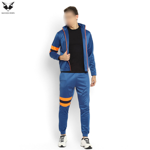 Colourblocked High Neck Sports Wear <b>Joggers</b> Hooded Sportswear Full Zipper Good Quality Unique Design Men Wear Tracksuits - Product Image 2