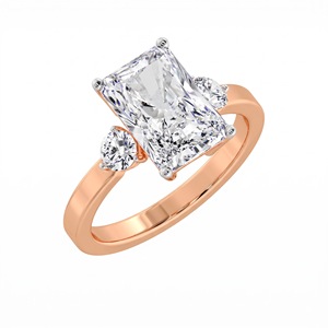 แหวนเพชรทรงคลาสสิกสำหรับผู้หญิง 2 กะรัต ประดับเพชรทรงเรเดียนท์ ทอง 18K 14K และเงินแท้ 925 เพชรเพาะเลี้ยงในห้องปฏิบัติการ เครื่องประดับหรูหราสำหรับเป็นของขวัญ - Product Image 3