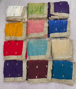 Sari Tradicional de Diseño Indio-Pakistaní, de Seda Banarasi, Suave y con Hermoso Bordado de Lentejuelas y Dori, Ideal para Fiestas - Product Image 1