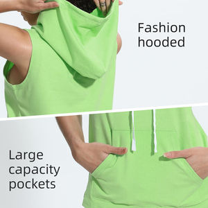 Camisetas deportivas profesionales para gimnasio, para mujeres de talla grande, sublimadas, para fitness, culturismo, chaleco deportivo, camiseta con capucha para actividades al aire libre. - Product Image 3