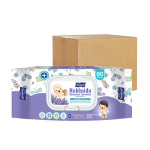 Sanisoft toallitas de bebé botánico Hokkaido Extracto de lavanda (80 hojas) precio al por mayor - Product Image 3
