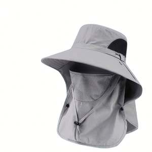 Sombrero de Pesca y Montañismo con Protección Solar, Ala Ancha, para Exteriores, Protección Facial y Antimosquitos, con Logotipo Personalizado - Product Image 2