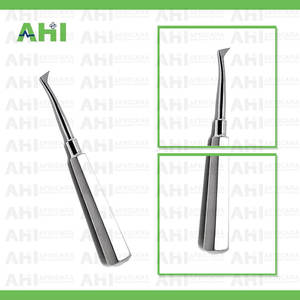 Élévateur dentaire manuel en acier inoxydable 27 L, certifié CE Classe I, avec poignée ergonomique argentée, instrument à main fabriqué au Pakistan - Product Image 2