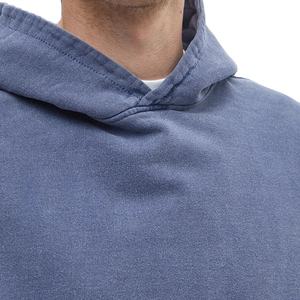 French Terry Heavyweight Cotton No String Plain Custom Vintage Wash Oversized Boxy Hoodie 2025 - Product Image 4