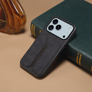 Étui portefeuille en similicuir PU rétro Denior, fonction anti-empreintes digitales, antichoc, porte-cartes, compatible avec les téléphones mobiles 18/17/16 - Product Image 2
