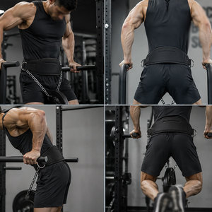 Cinturón ergonómico de neopreno con mosquetón reforzado, accesorio de fitness para entrenamiento de fuerza progresivo, cinturón de gimnasio - Product Image 5