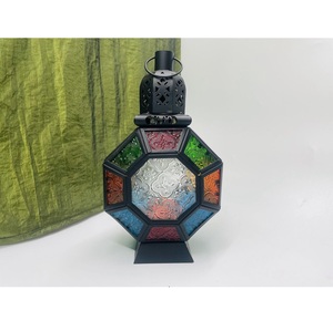 Antique Black <b>Lantern</b> Glass Metal Handmade <b>Lantern</b> <b>Christmas</b> Home Decoration Glass <b>Lantern</b> Wholesale Decorative Glass <b>Lantern</b> - Product Image 5